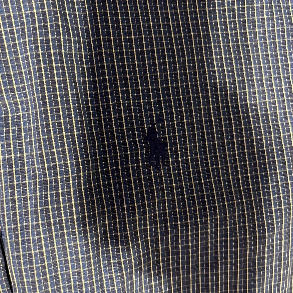 Polo Ralph Lauren Blake Short Sleeve Button Down‎ Blue/White Check/Gingham Sz. L